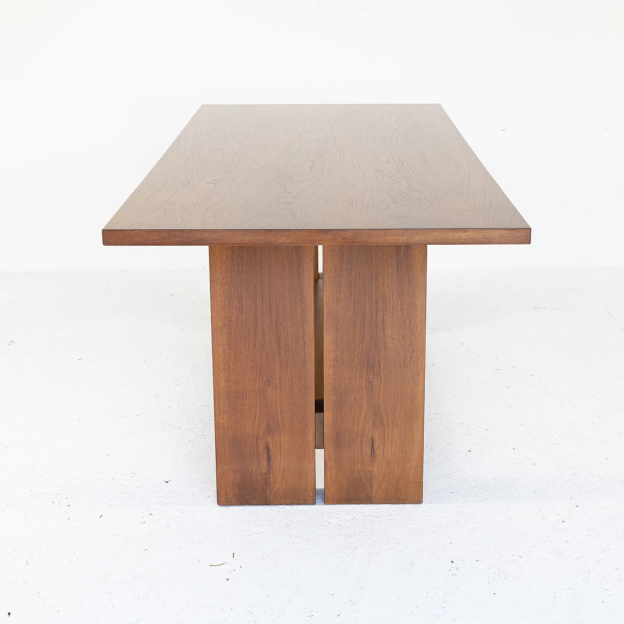 Walnut table by Bernini, 1970s 1