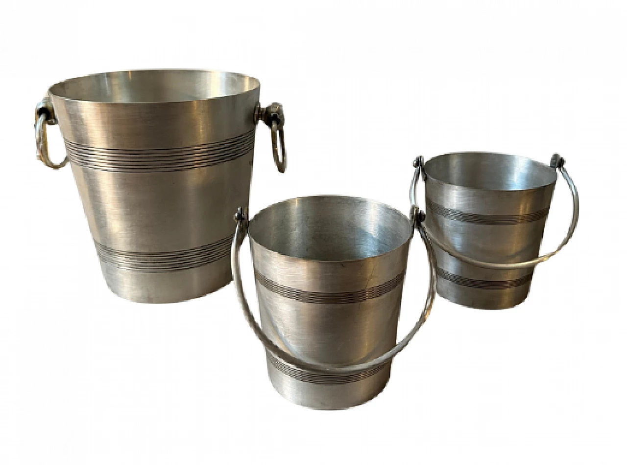Pair of ice buckets and wine cooler by Reneka, 1930s 1