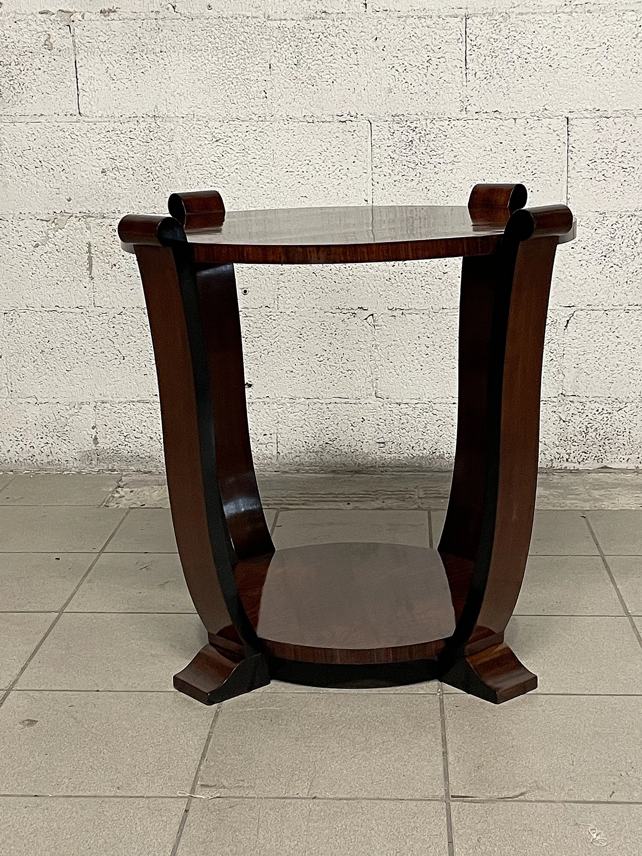 Round coffee table in rosewood, 1930s 2