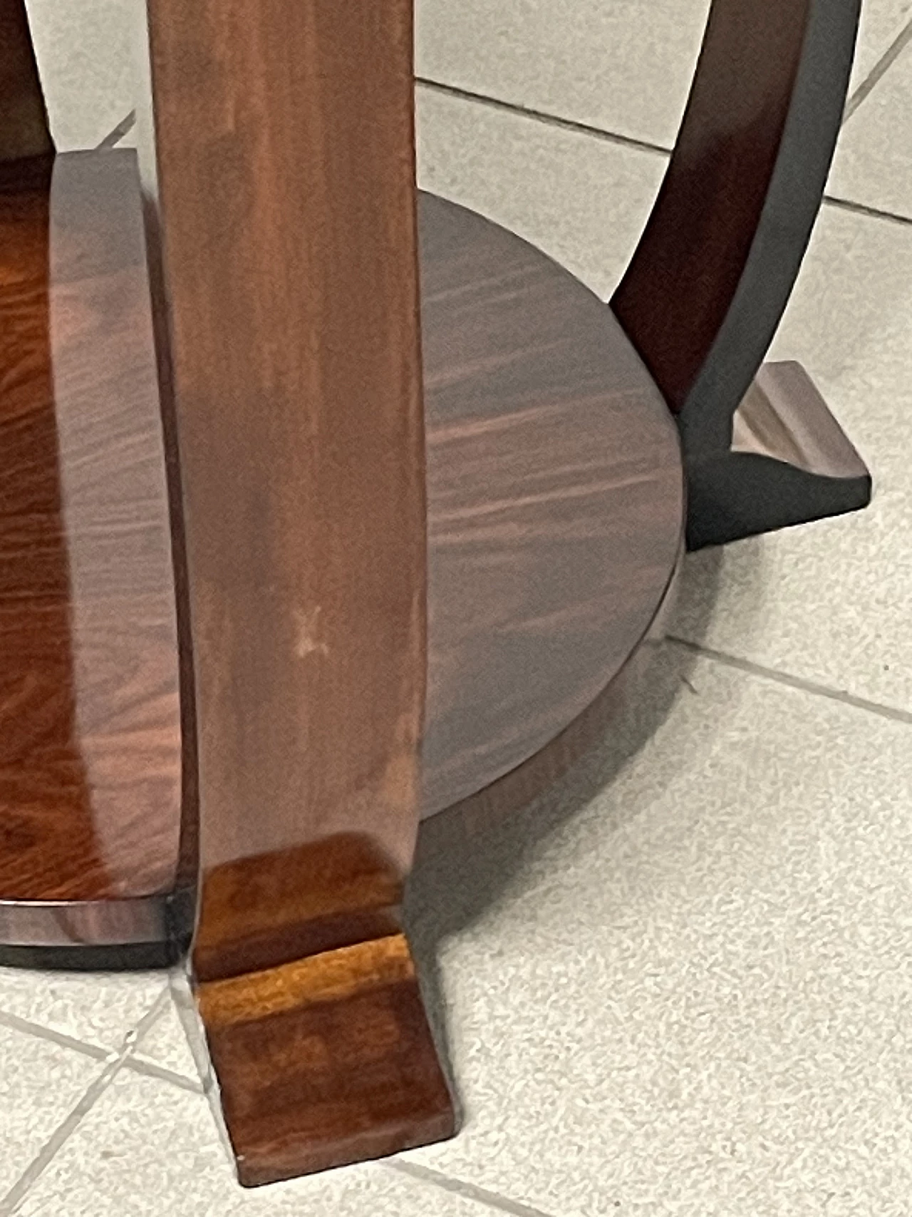 Round coffee table in rosewood, 1930s 5