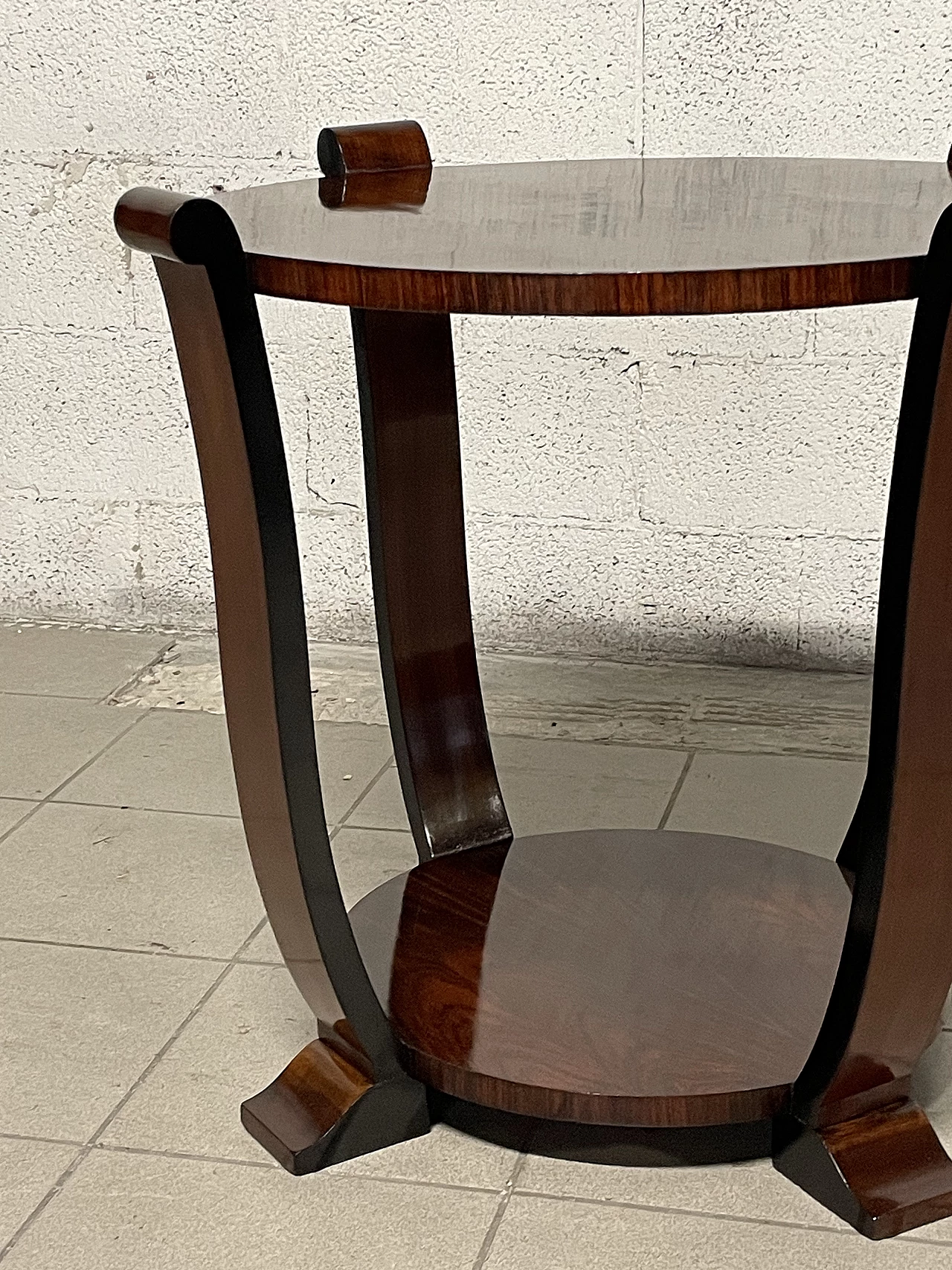 Round coffee table in rosewood, 1930s 18
