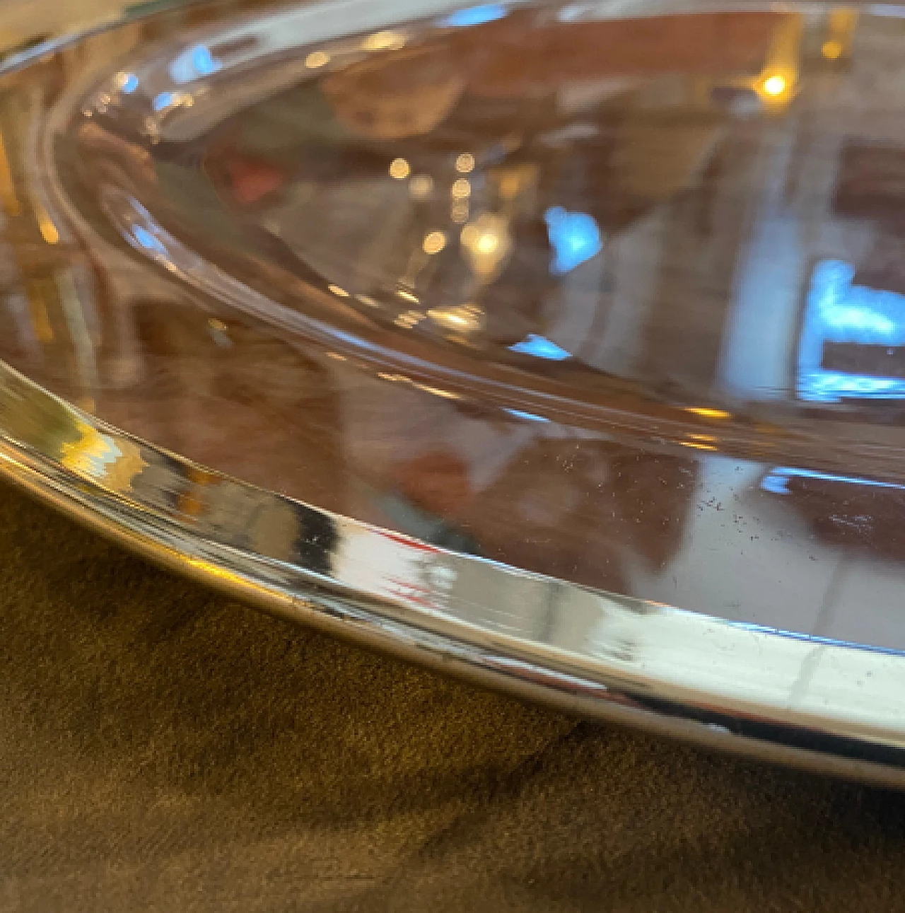 Lucite and silver plating tray by B. B. Genova, 1980s 10