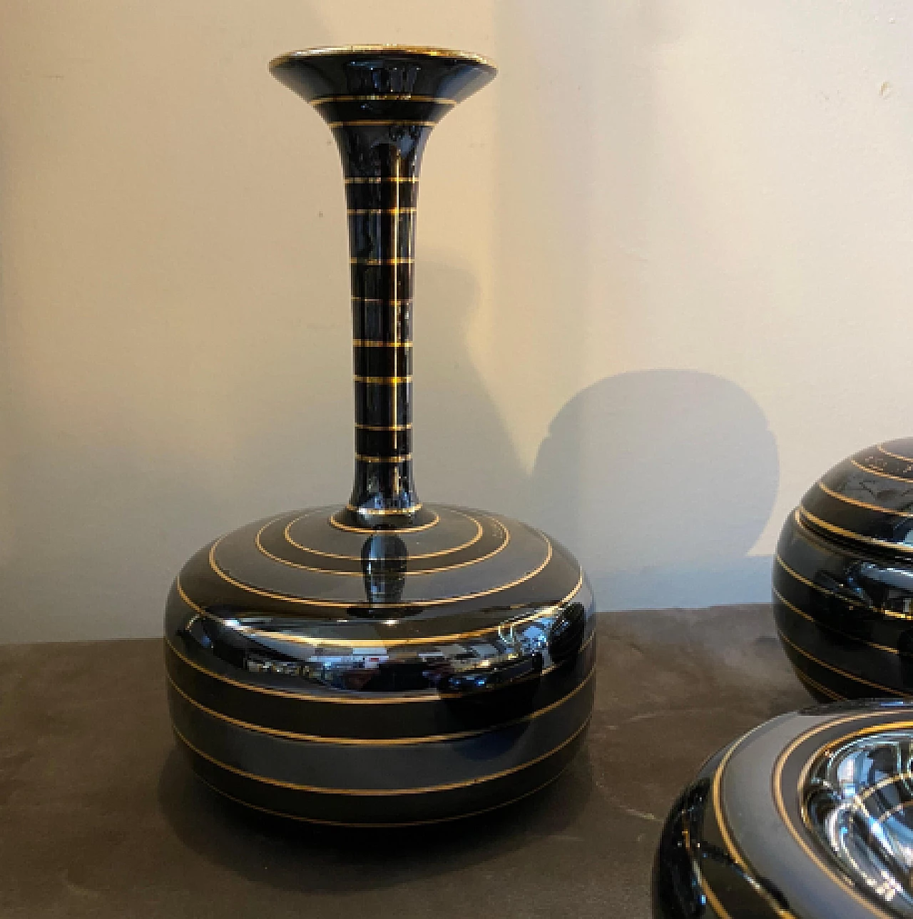 3 Decorative objects in ceramic by Italo Casini, 1950s 6