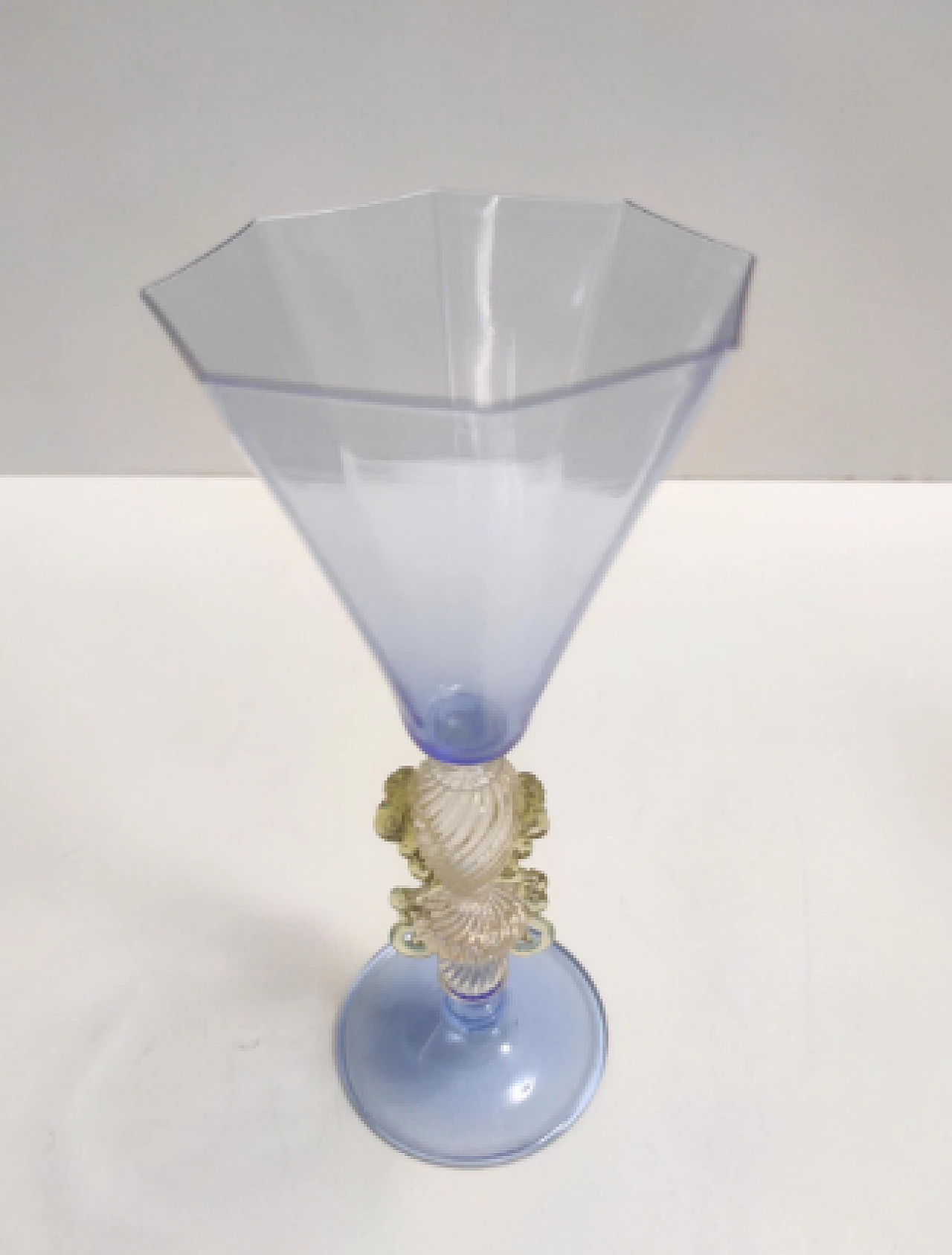 Murano blown glass Tipetto goblet 5