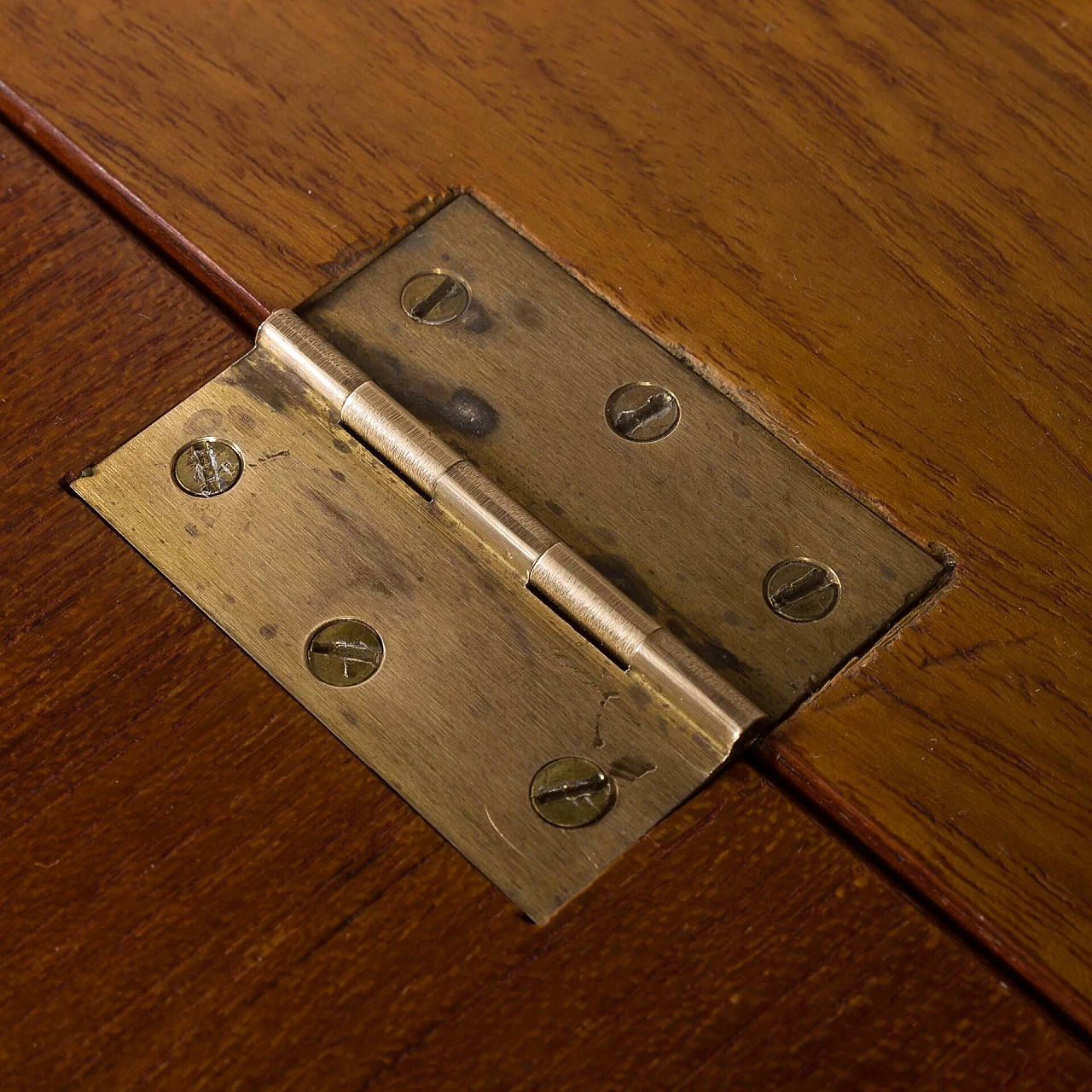 Two-bay teak and brass bookcase by Ico Parisi, 1960s 7