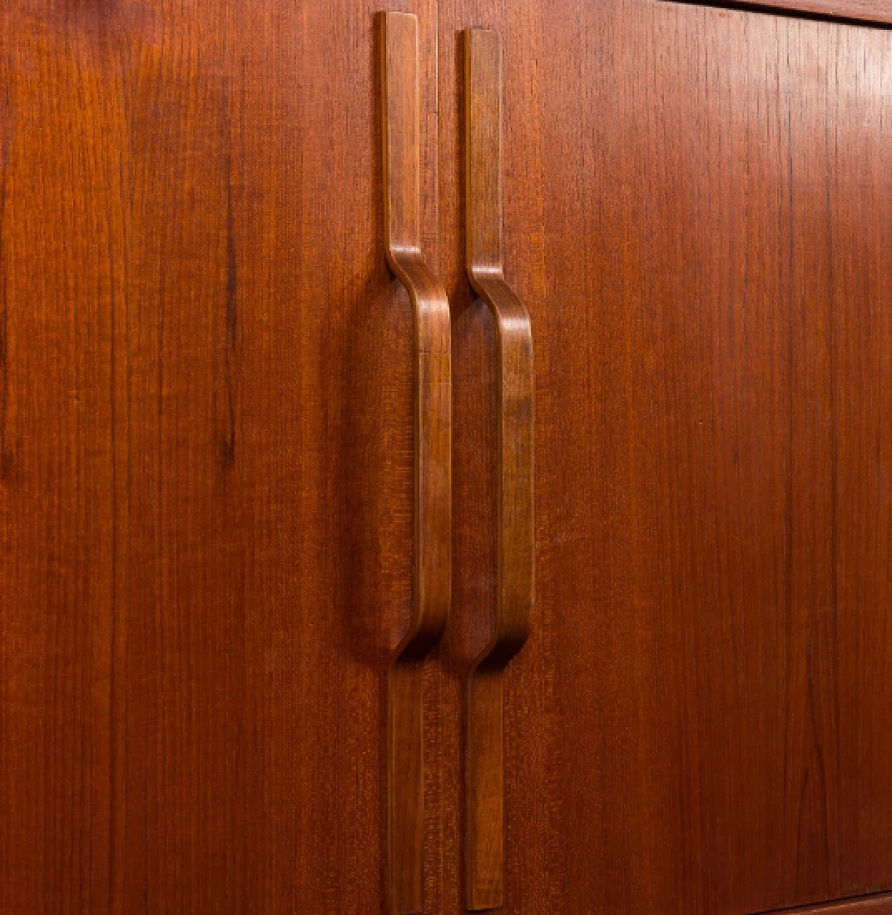 Two-bay teak and brass bookcase by Ico Parisi, 1960s 20