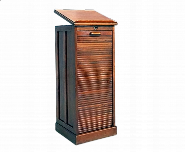 Mahogany shutter filing cabinet, early 20th century