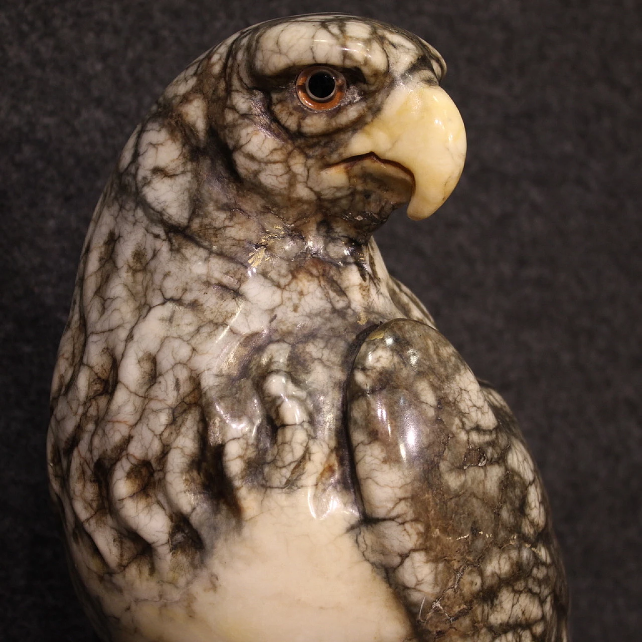 Alabaster sculpture of an eagle, 1940s 3