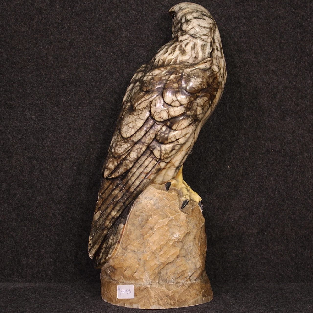 Scultura in alabastro raffigurante aquila, anni '40 7