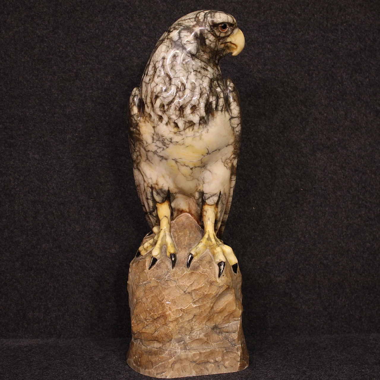 Alabaster sculpture of an eagle, 1940s 8