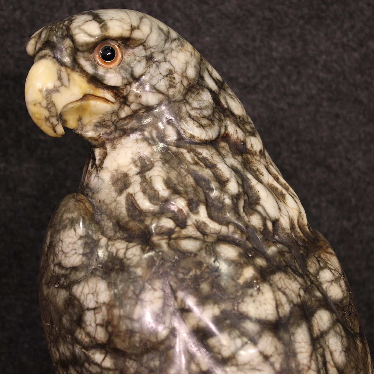 Alabaster sculpture of an eagle, 1940s 11