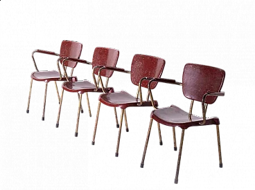 4 Stackable chairs 953 by Gastone Rinaldi for Rima, 1951