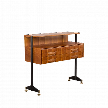 Console with drawers in the style of Carlo De Carli, 1960s