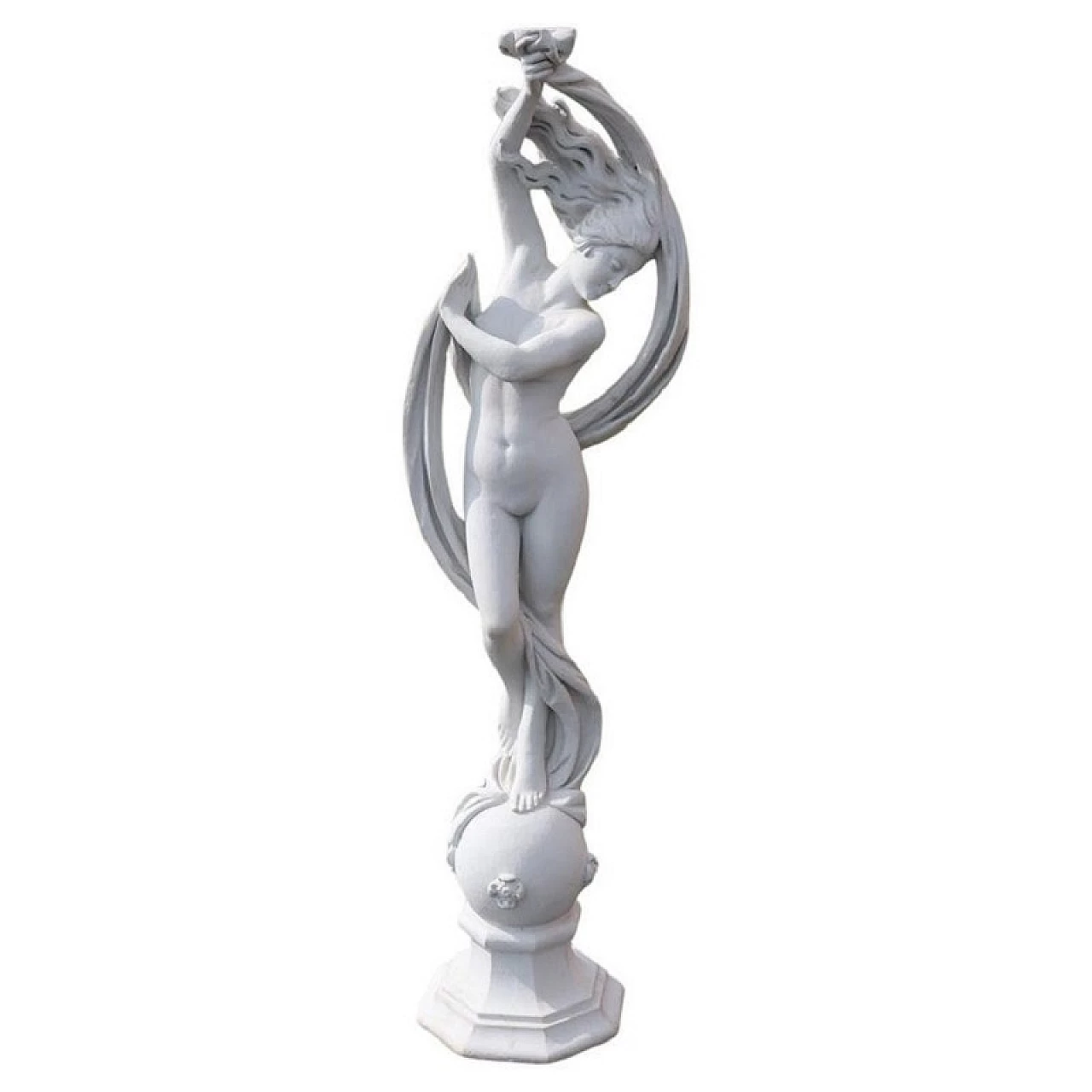 Dancing Venus, statue in Carrara marble powder, 1990s 1