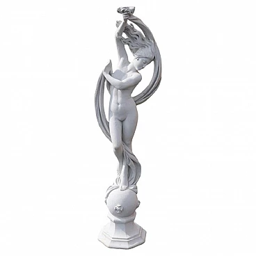 Dancing Venus, statue in Carrara marble powder, 1990s
