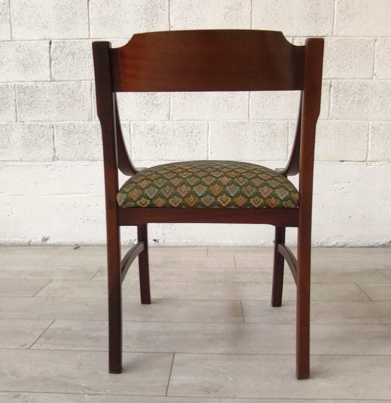 6 Walnut chairs by Ico Parisi, 1960s 5
