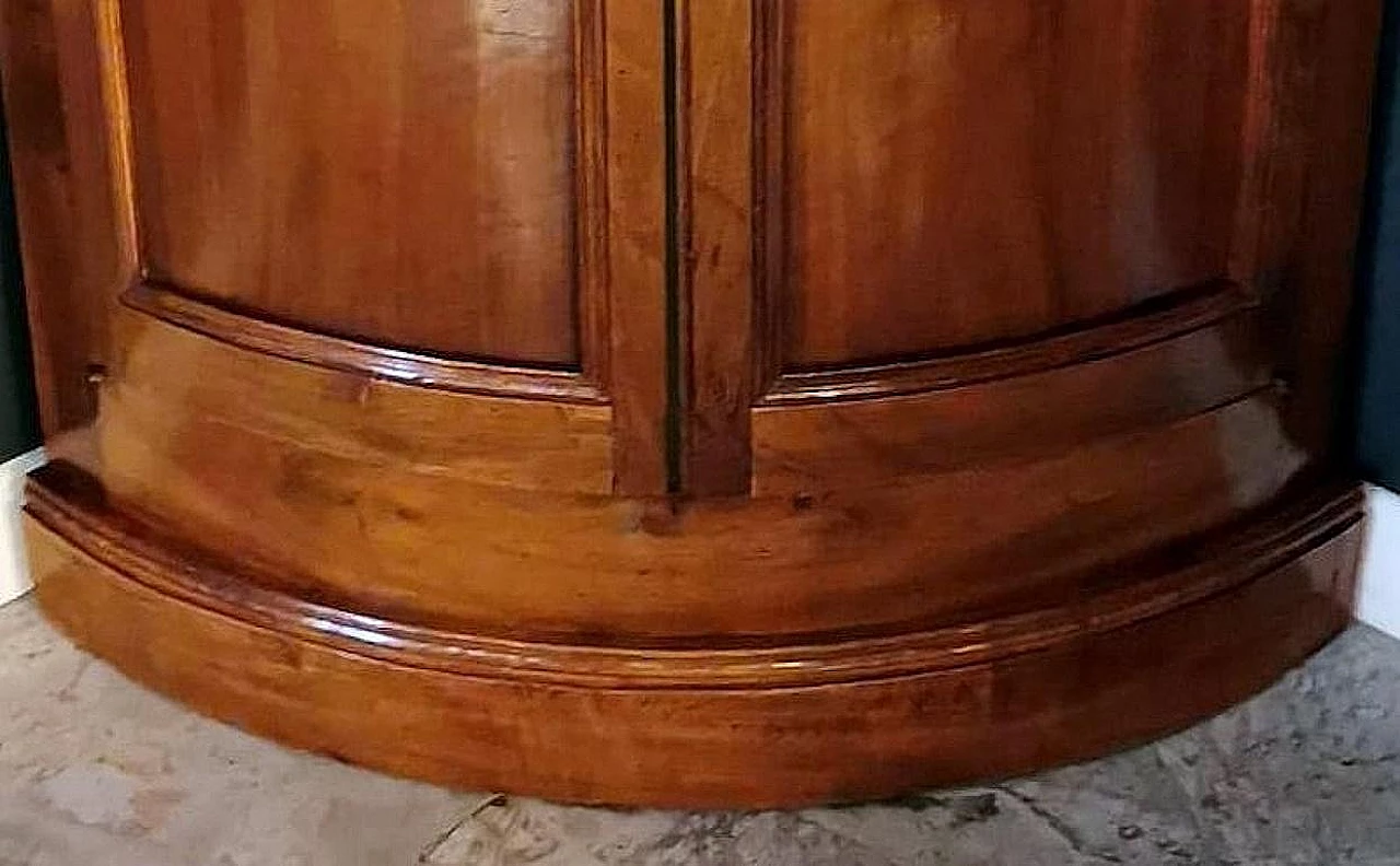 Louis Philippe walnut and marble corner cabinet, 19th century 13
