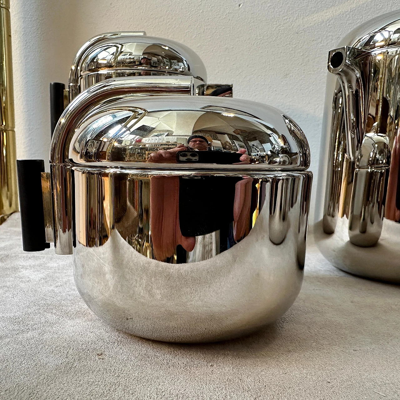 Servizio da tè e caffè Deco di G. Coarezza per MAM Milano, anni '60 16