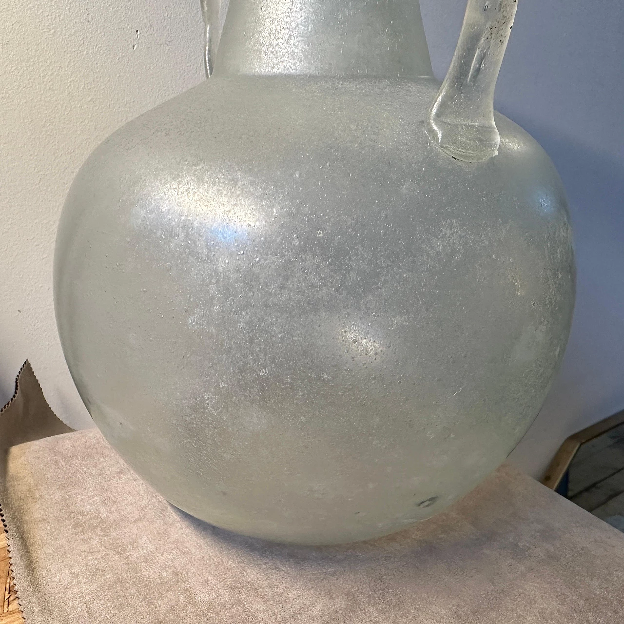 Scavo glass amphora vase attributed to Cenedese, 1960s 3