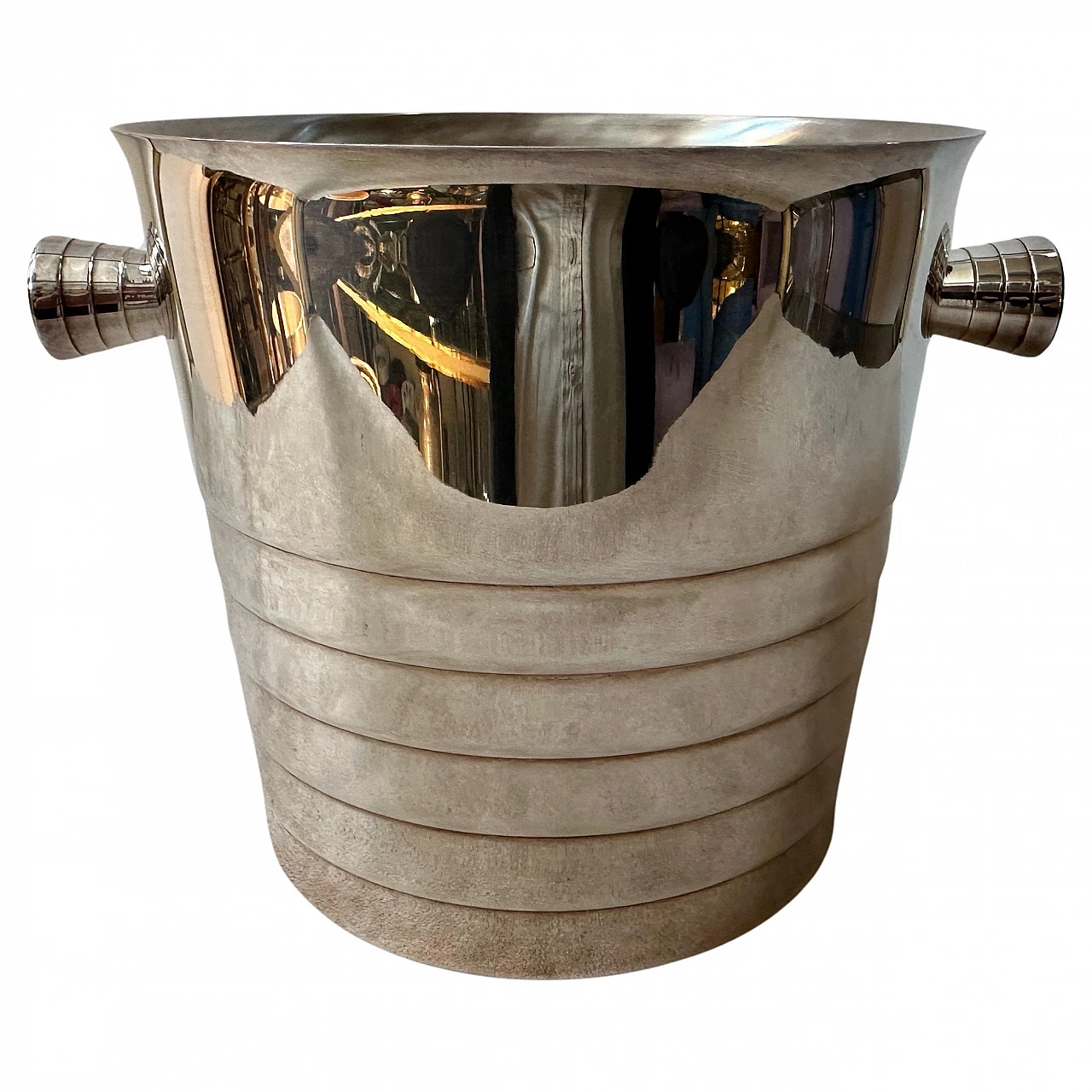 Silver plated ice bucket by Christofle, 1990s 1