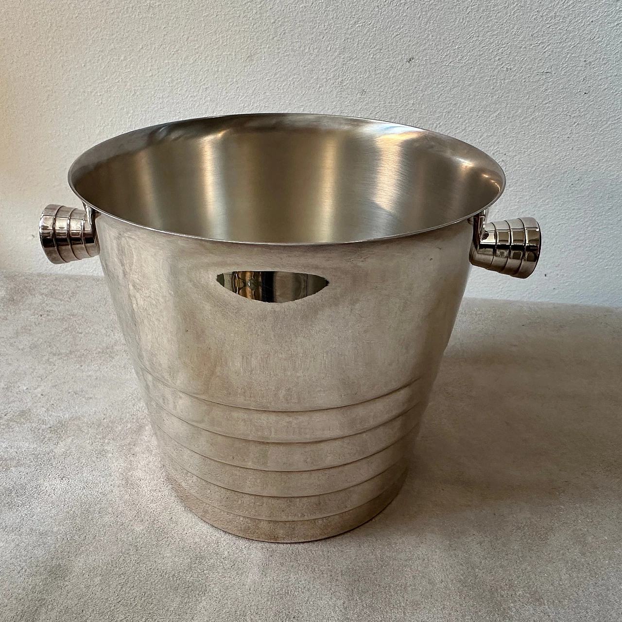 Silver plated ice bucket by Christofle, 1990s 2