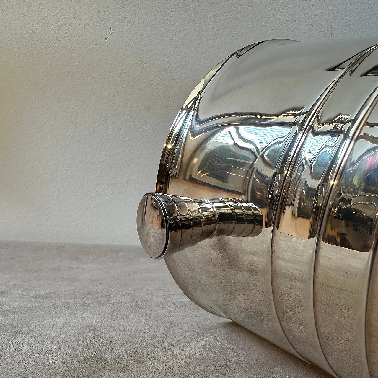 Silver plated ice bucket by Christofle, 1990s 7