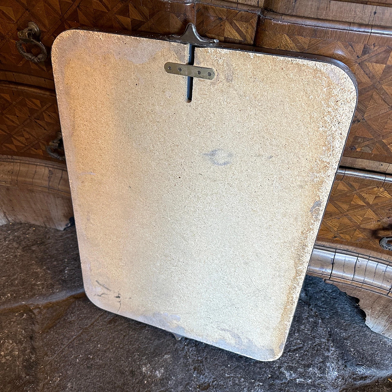 Solid brass mirror in the style of Gio Ponti, 1950s 6