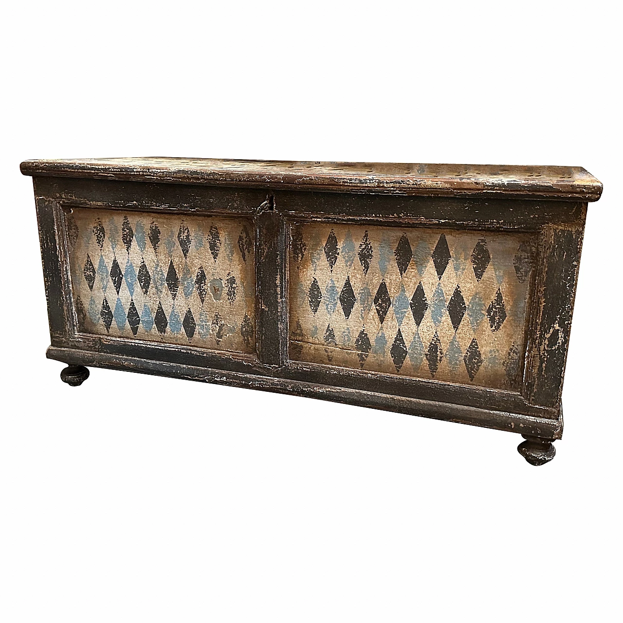 Florentine lacquered spruce chest, late 19th century 1