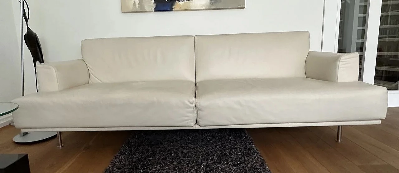 Nest 253 sofa, pair of armchairs and footstool by Cassina 4