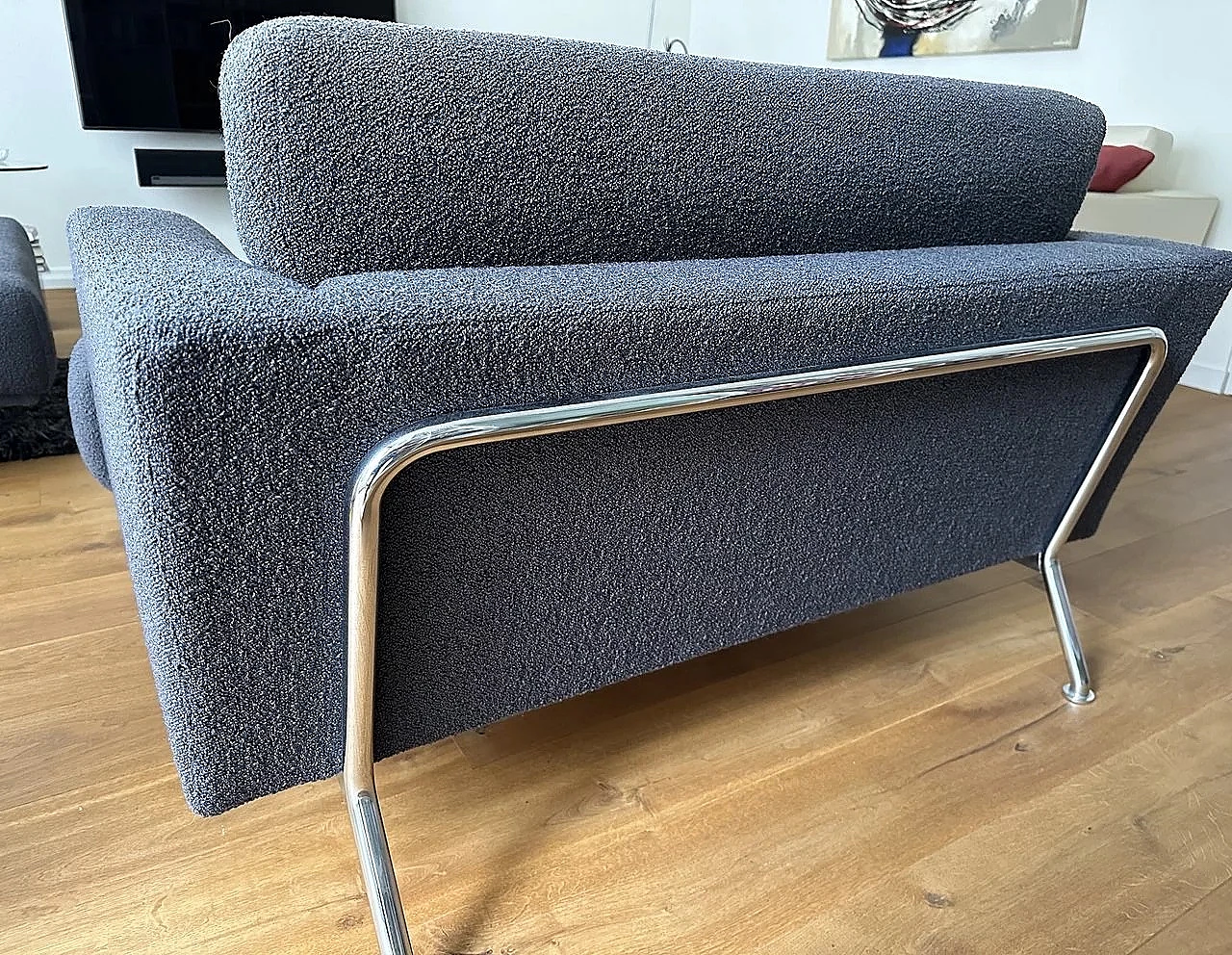 Nest 253 sofa, pair of armchairs and footstool by Cassina 7