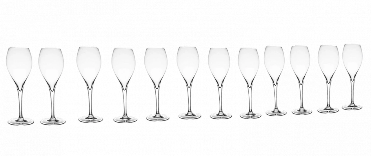 12 Baccarat crystal champagne glasses 4