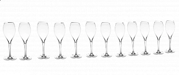 12 Baccarat crystal champagne glasses