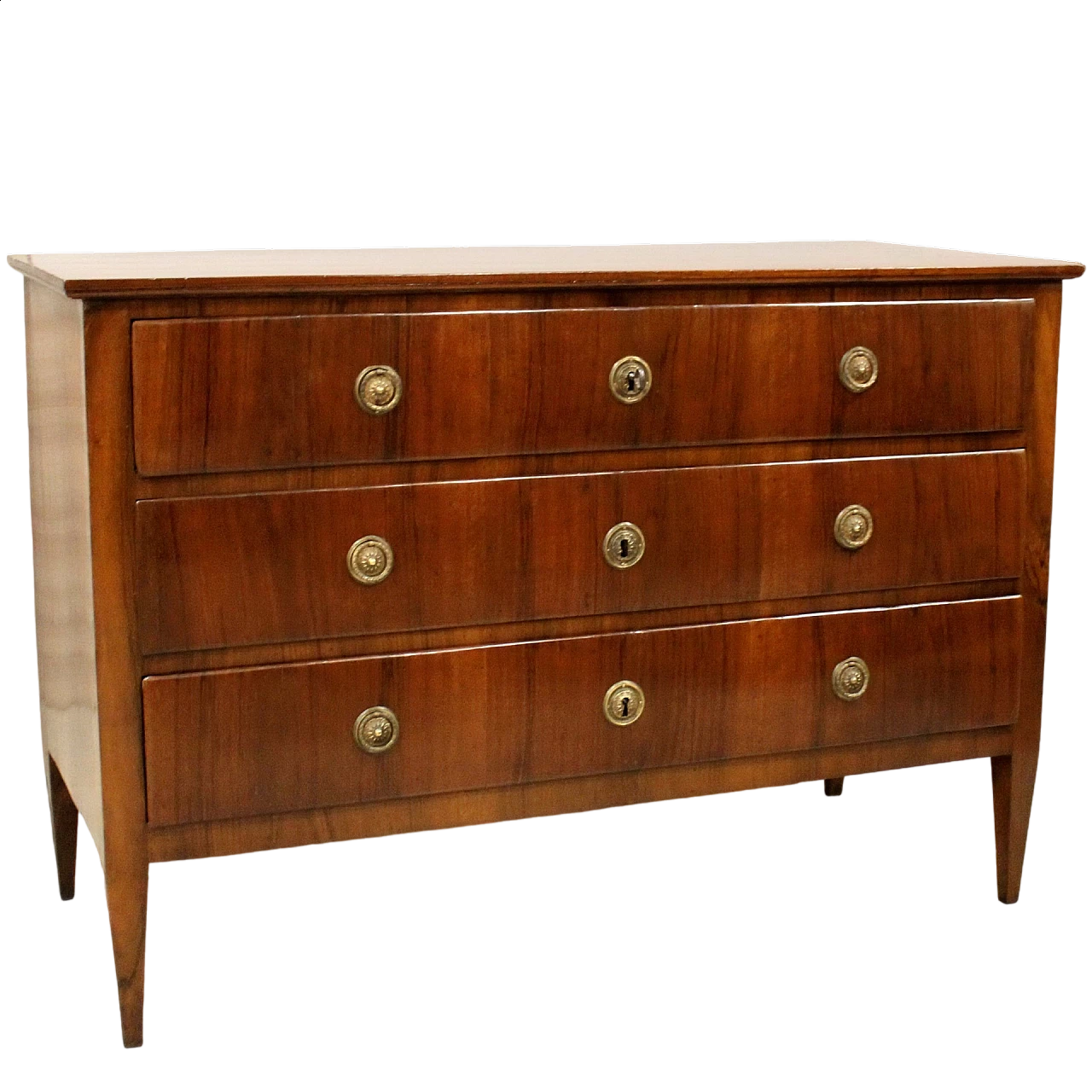 Emilian Louis XVI walnut commode, 18th century 12
