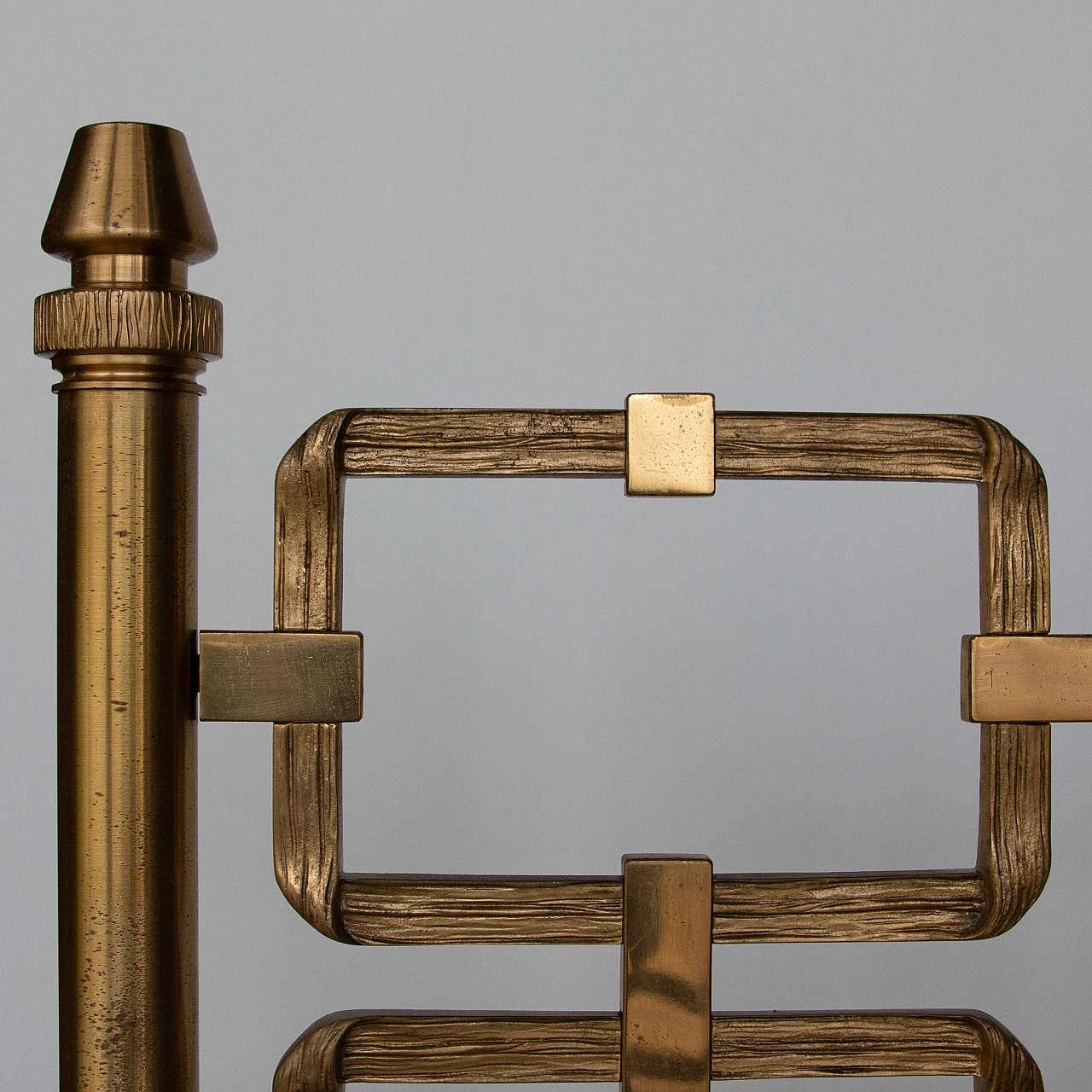 Bed frame in hand-cast brass by Luciano Frigerio, 1970s 2