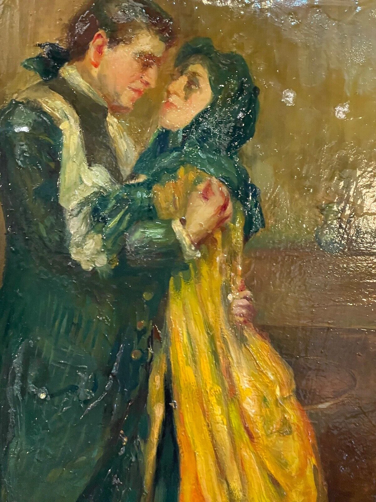 The third wheel, oil painting on panel, 18th century 3