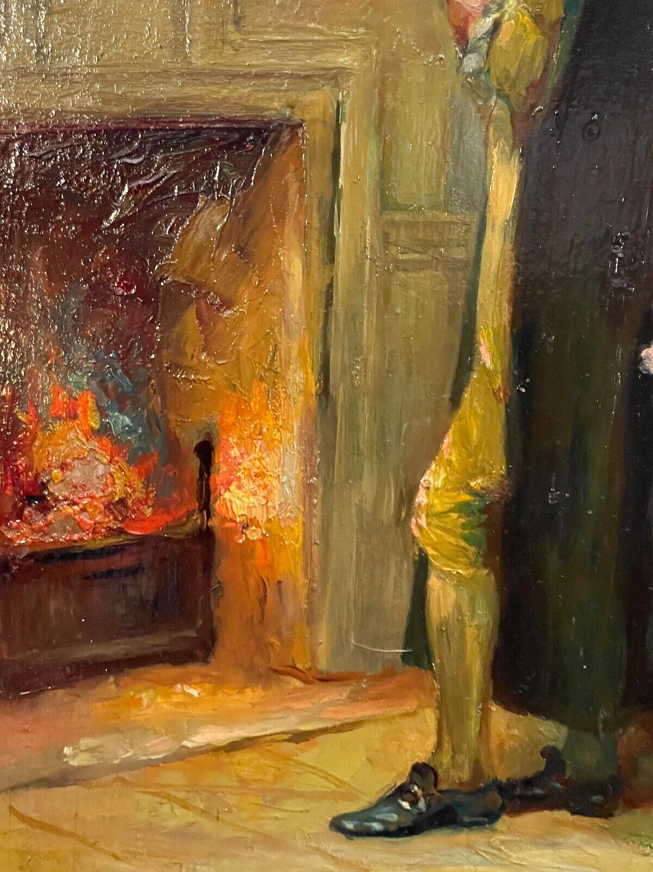 The third wheel, oil painting on panel, 18th century 5