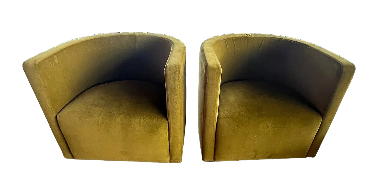 Pair of Confidential armchairs by Piero Lissoni for Living Divani 8