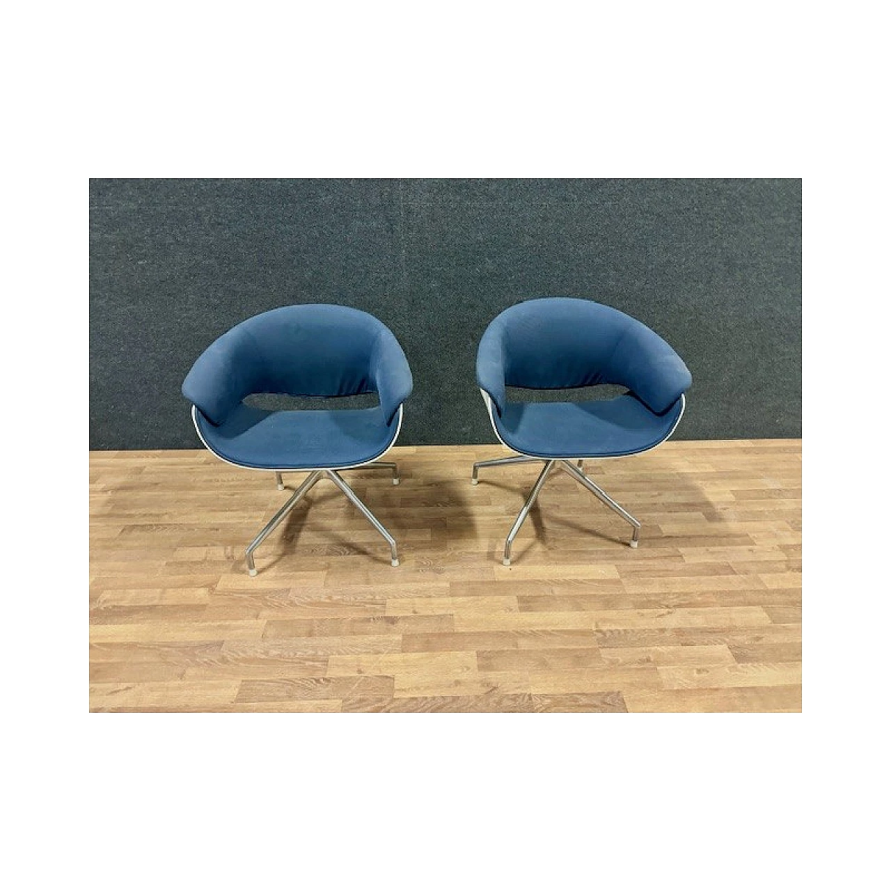 Pair of Sina armchairs by Uwe Fischer for B&B Italia 1
