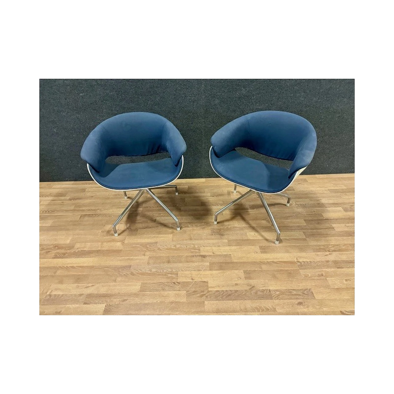 Pair of Sina armchairs by Uwe Fischer for B&B Italia 13