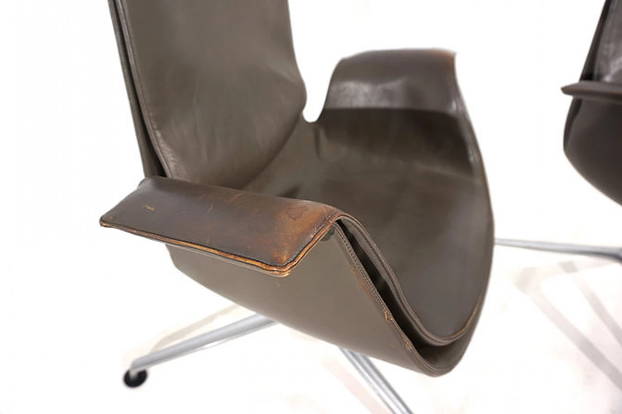 Pair of FK6725 armchairs by Kastholm&Fabricius for Kill, 1960s 3