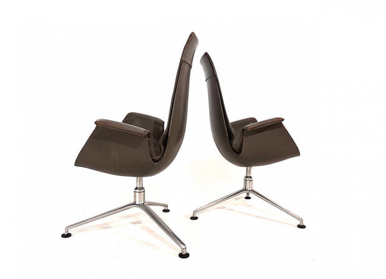 Pair of FK6725 armchairs by Kastholm&Fabricius for Kill, 1960s 12
