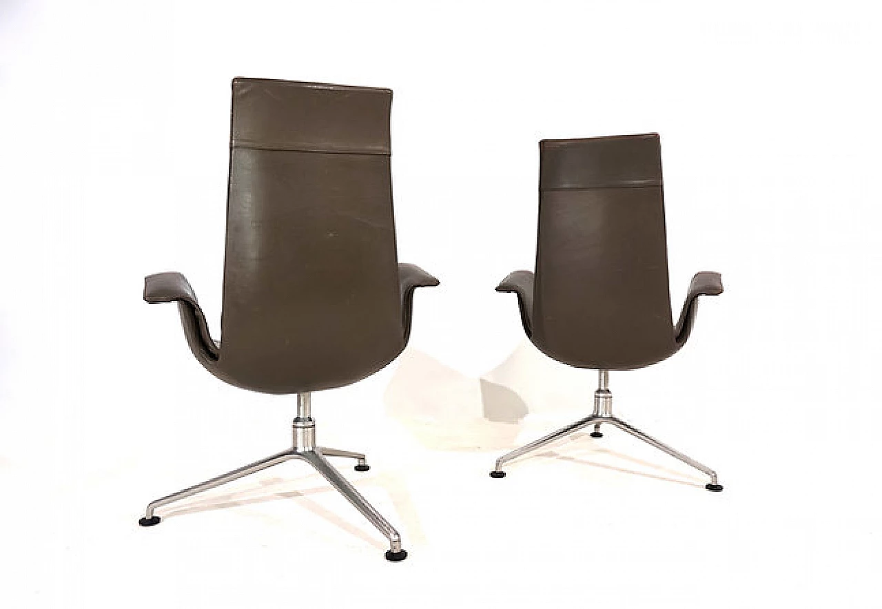Pair of FK6725 armchairs by Kastholm&Fabricius for Kill, 1960s 13
