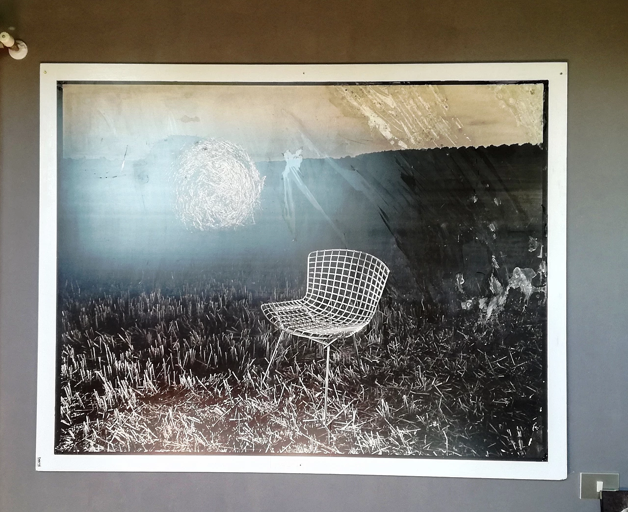 Luigi Bussolati, Bertoia's Wire Chair, photograph, 1990s 1