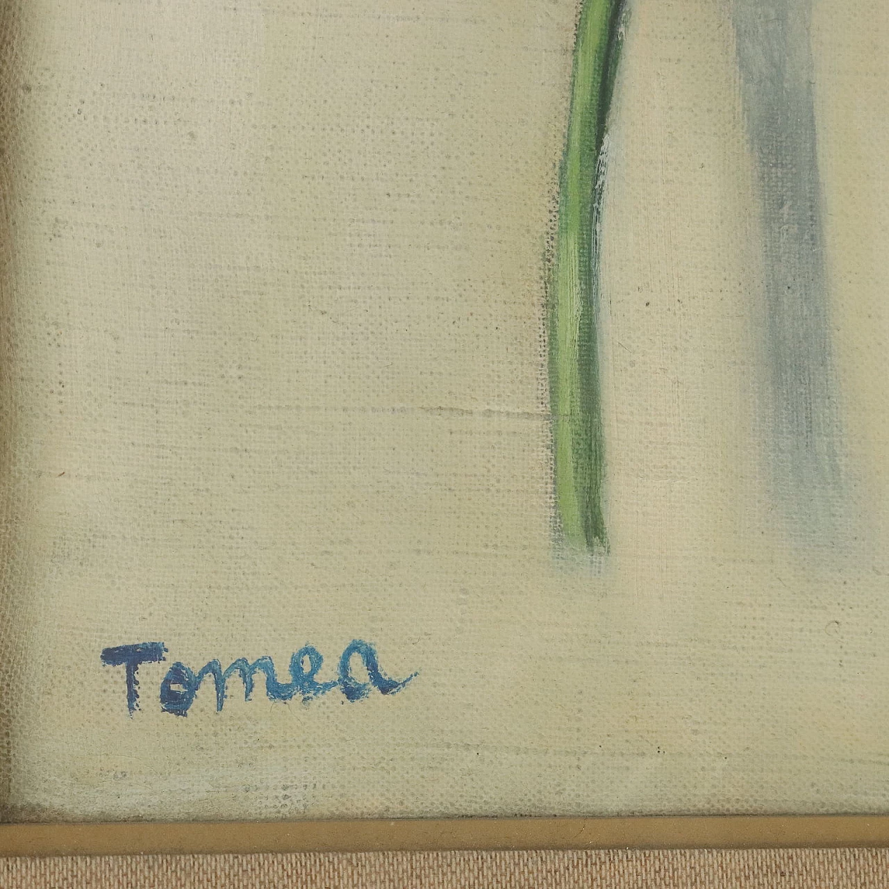Fiorenzo Tomea, thistle flowers, oil painting on canvas, 1958 6