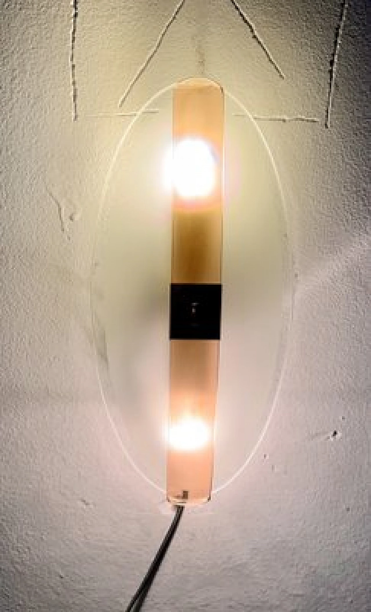 Pair of glass wall lights by Vega, 1960s 7