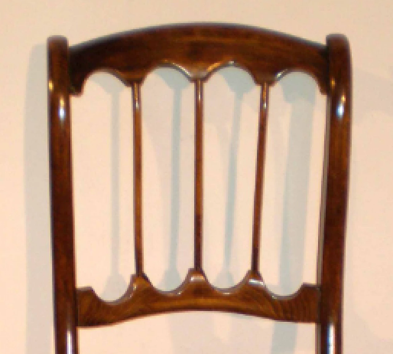 8 Chairs in walnut and fabric, second half of the 19th century 3