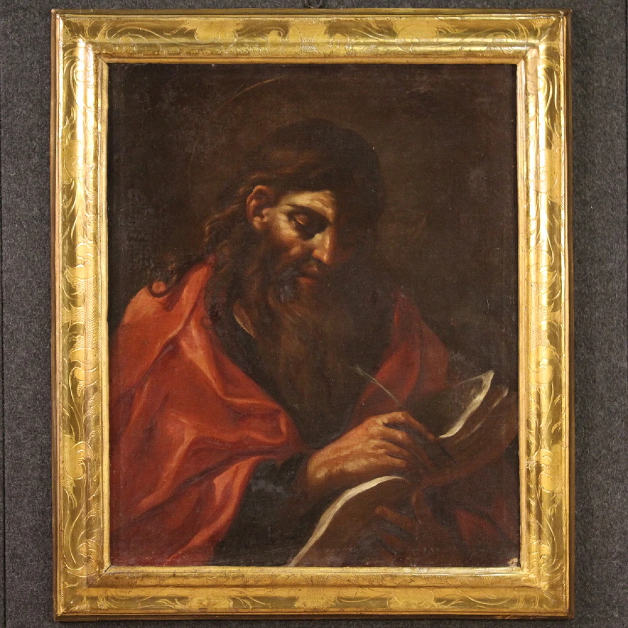 Attributed to Felice Ottini, Apostle, oil on canvas, 17th century 1