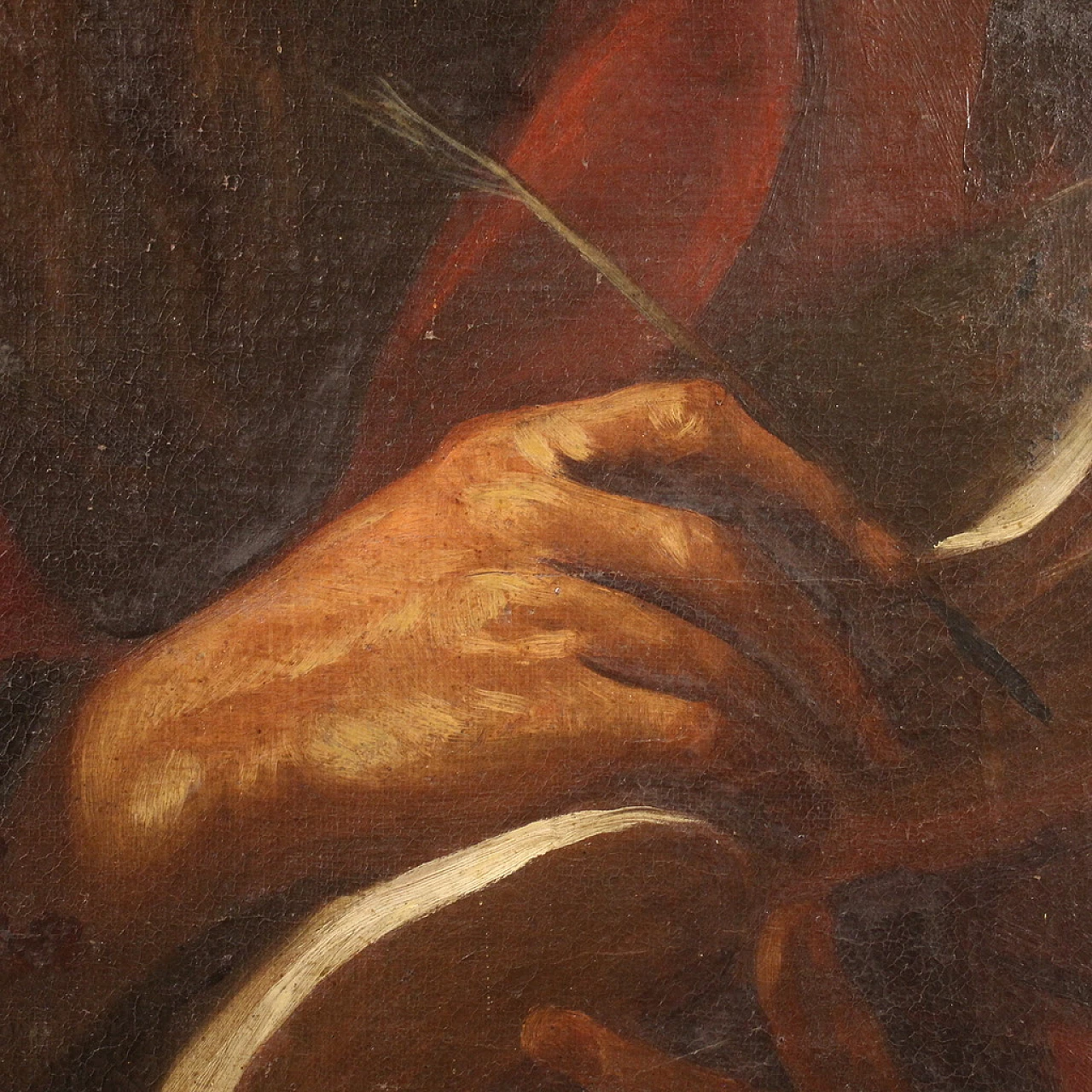 Attributed to Felice Ottini, Apostle, oil on canvas, 17th century 10