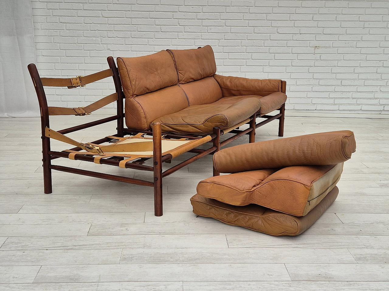 Kontiki 3-seater sofa by Arne Norell for Möbel AB, 1960s 17