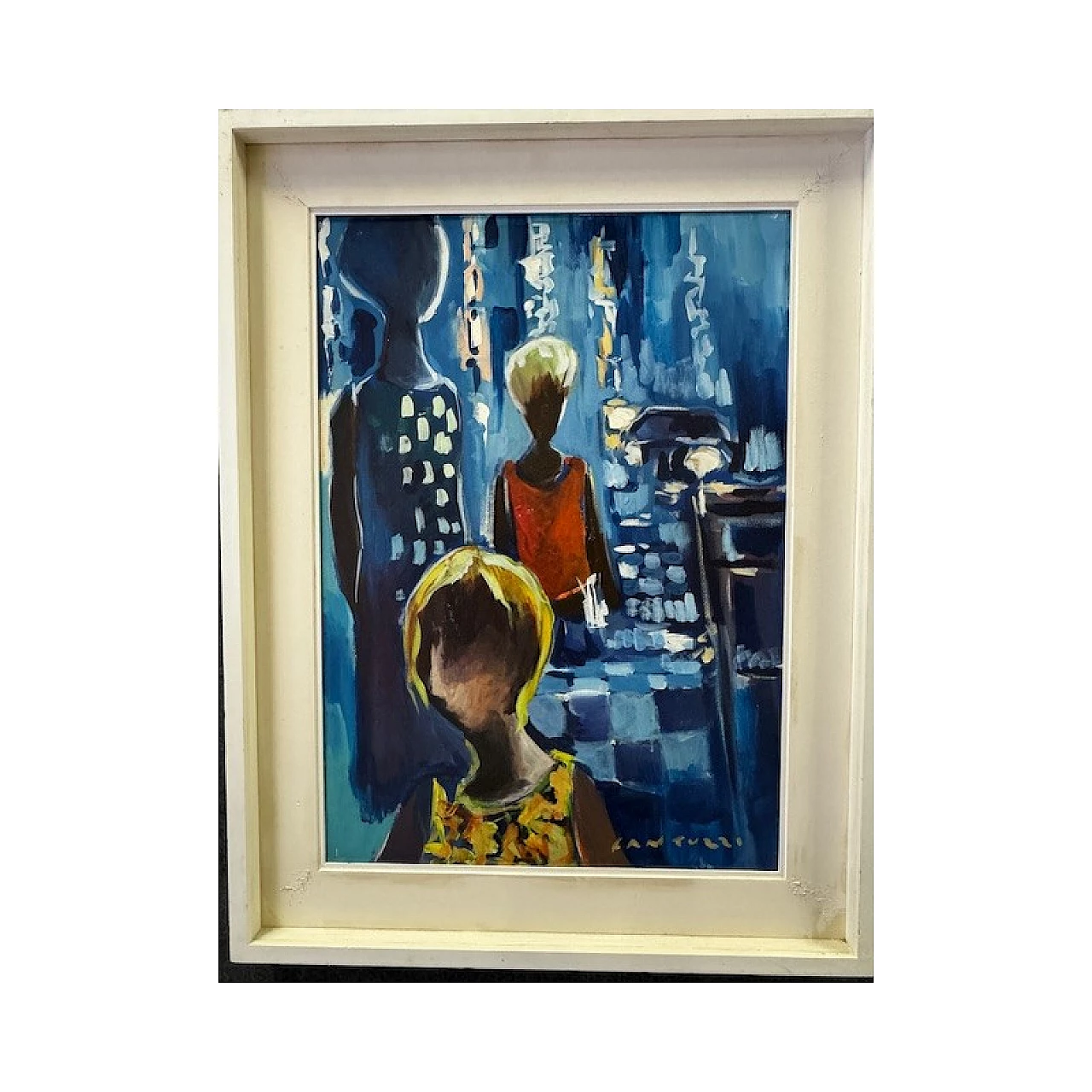 Eliano Fantuzzi, Figure umane, coppia di dipinti su tela 1